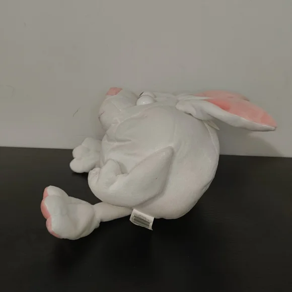Pink and White Plush Bunny Toy - Picture 2 of 4